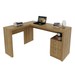 Mesa para Escritório 2 Gavetas Amendoa  Me4129 - Tecno Mobili