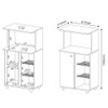 Armário de Cozinha Fruteira 1 Porta Bf3207 Branco - Tecno Mobili