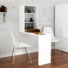 Armário Multiuso 2 Prateleiras de Parede Branco - Tecno Mobili