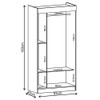 Guarda-Roupa Solteiro 2 Portas Berlim Ber201 Branco - Evidência Móveis