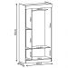 Guarda-Roupa Solteiro 2 Portas Berlim Ber201 Branco - Evidência Móveis
