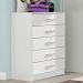 Cômoda 5 Gavetas Cp051 Branco - Evidência Móveis