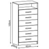 Cômoda 6 Gavetas Cp061 Branco - Evidência Móveis