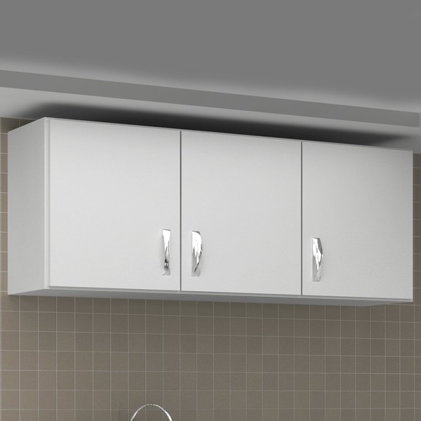 Armário Aéreo Cozinha 120 Cm Cz611 Branco - Evidência Móveis