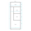 Armário Multiuso 2 Portas Bs 01-06a Branco - Brv Móveis