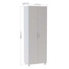 Armário Multiuso 2 Portas Bs 01-06a Branco - Brv Móveis