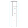Armário Multiuso 1 Porta Bs 03 Branco - Brv Móveis