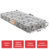 Colchão Solteiro com Espuma D-23 Ecoline Floral Branco 78x188x17 - Ecoflex
