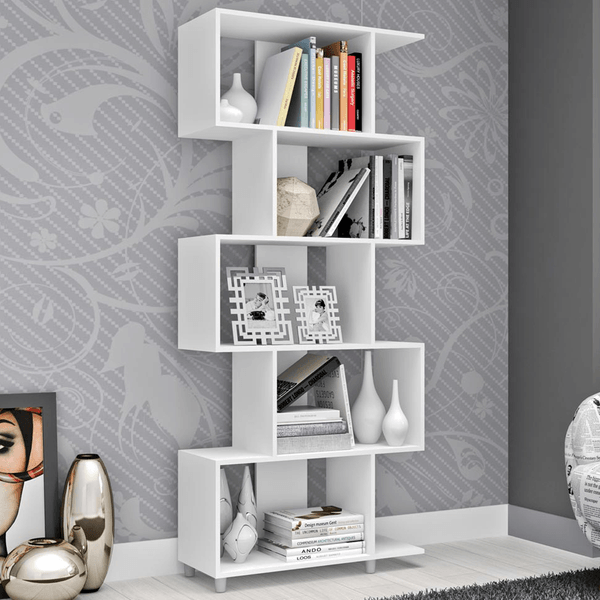 Estante para Livros Esm 209 Branco - Movel Bento