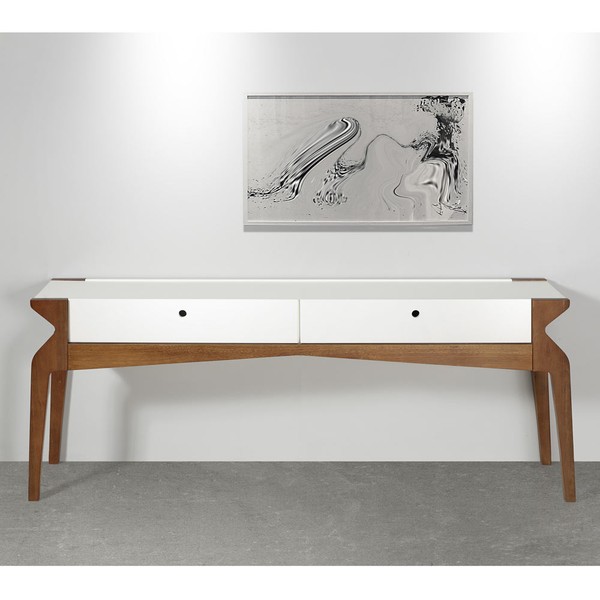 Aparador 2 Gavetas Brasa 721 Cacau/Branco - Maxima