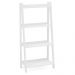 Estante para Livros 4 Prateleiras Modelo Delta Branco Bp - Politorno