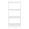 Estante para Livros 4 Prateleiras Modelo Delta Branco Bp - Politorno