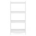 Estante para Livros 4 Prateleiras Modelo Delta Branco Bp - Politorno