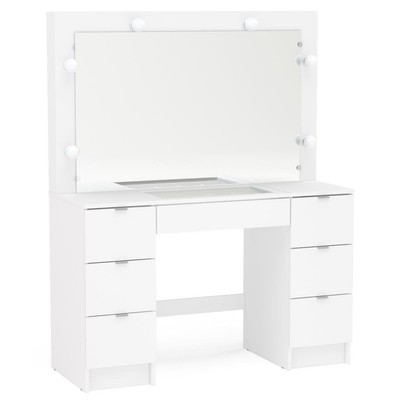 Penteadeira França 7 Gavetas Branco Bp - Politorno