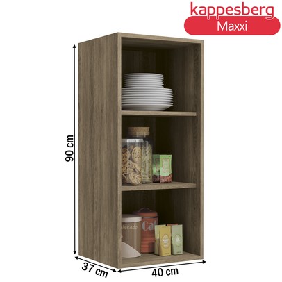 Armário Aéreo Cozinha 40 Cm Maxxi 1 Porta G761 Nogal - Kappesberg