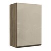 Armário Aéreo Cozinha 60 Cm Maxxi 1 Porta com Vidro Nogal - Kappesberg