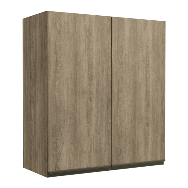 Armário Aéreo Cozinha 80 Cm Maxxi 2 Portas Nogal - Kappesberg