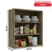 Armário Aéreo Cozinha 80 Cm Maxxi 2 Portas Nogal - Kappesberg
