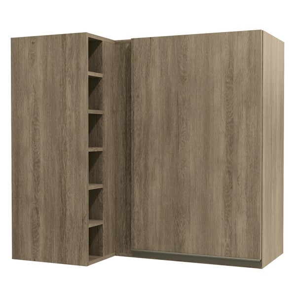 Armário Aéreo Cozinha 98 Cm Maxxi 1 Porta G768 Nogal - Kappesberg