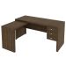 Mesa para Escritório 3 Gavetas Nogal Me4106 - Tecno Mobili