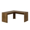 Mesa para Escritório Angular Nogal Me4116  - Tecno Mobili