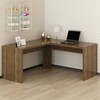 Mesa para Escritório Angular Nogal Me4116  - Tecno Mobili