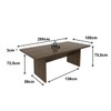 Mesa de Reunião Nogal Me4119 - Tecno Mobili