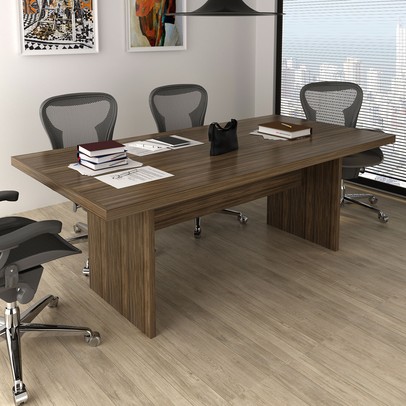 Mesa de Reunião Nogal Me4119 - Tecno Mobili