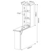 Tábua de Passar Roupa Retrátil Tp3030 Branco - Tecno Mobili