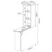Tábua de Passar Roupa Retrátil Tp3030 Branco - Tecno Mobili