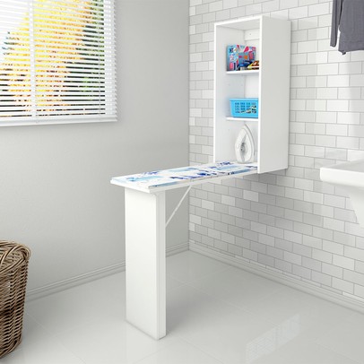 Tábua de Passar Roupa Retrátil Tp3030 Branco - Tecno Mobili