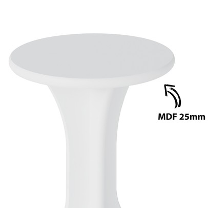 Mesa de Canto Kin Branco - Artely