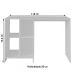 Mesa Escrivaninha Matrix 4 Nichos Branco - Artely