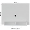 Painel para TV Até 42 Polegadas Flash C/ Suporte para TV Branco - Artely