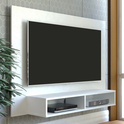 Painel para TV Até 42 Polegadas Flash C/ Suporte para TV Branco - Artely