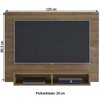 Painel para TV Até 42 Polegadas Flash C/ Suporte para TV Pinho - Artely