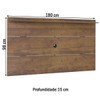 Painel para TV Até 60 Polegadas Slim Pinho C/ Suporte para TV - Artely