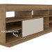 Rack para TV Até 60 Polegadas Treviso Flex C/ Rodízios Pinho/Off White - Artely