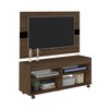 Rack com Painel para TV Até 47 Polegadas Cross C/ Suporte para TV  Amendoa/Preto - Artely