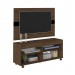 Rack com Painel para TV Até 47 Polegadas Cross C/ Suporte para TV  Amendoa/Preto - Artely