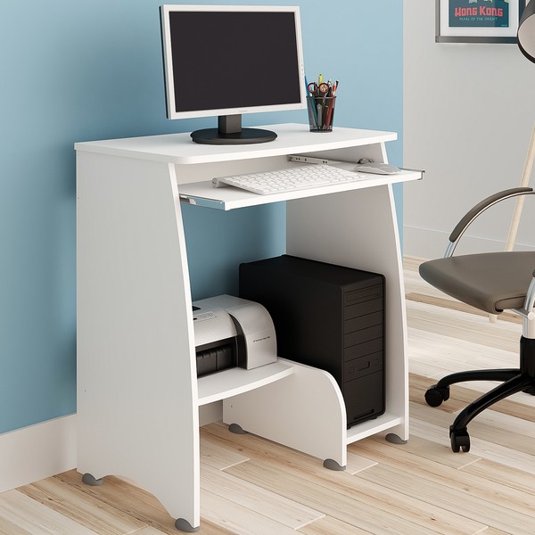 Mesa para Computador Pixel 2 Nichos Branco - Artely