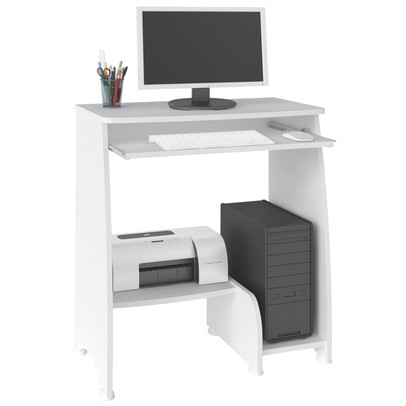 Mesa para Computador Pixel 2 Nichos Branco - Artely