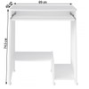 Mesa para Computador Pixel 2 Nichos Branco - Artely