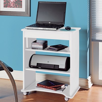 Mesa Escrivaninha Tampo Portatil Branco - Artely