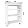 Mesa Escrivaninha Tampo Portatil Branco - Artely
