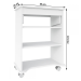 Mesa Escrivaninha Tampo Portatil Branco - Artely