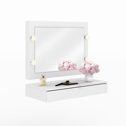 Penteadeira Suspensa Branco - Tecno Mobili