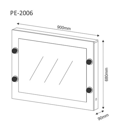 Penteadeira Suspensa Branco - Tecno Mobili