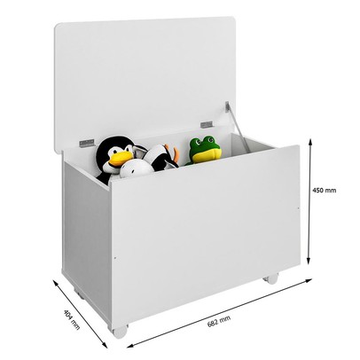 Baú de Brinquedo Meu Fofinho Branco - Art In Móveis