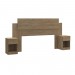 Cabeceira Casal com 2 Mesa de Cabeceira Ca20 Wood - Decibal Móveis